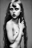 Placeholder: Danish singer MØ face, Style John Kenn Mortensen,