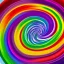 Placeholder: Rainbow swirls