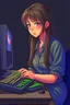 Placeholder: девушка из компьютерной игры