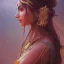 Placeholder:  Indian princess , cute, beautiful, long hair, head and shoulders portrait, cinematic, 8k, resolution concept art portrait by Greg Rutkowski, Artgerm, WLOP, Alphonse Mucha dynamic lighting hyperdetailed intricately detailed