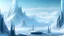 Placeholder: Futuristic city landscape with ice mountains behind
