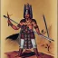 Placeholder: Indian king with sword and armor