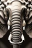 Placeholder: Line art close up elephant head