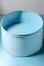Placeholder: A very pale blue cardboard circular box with a height of 5 and a circle diameter of 20 and the top of the box should be transparent