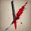 Placeholder: [art by kupka] the name of this knife is "zombie killer", it is a nice bloody blade, well balanced in the hand. It destroyed a lot of zombies' brains