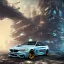 Placeholder: cyberpunk version of a bmw m4