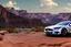 Placeholder: A Tesla 'Model Y' is parked, in the 'Grand Canyon National Park'. (CINEMATIC, WIDE ANGLE LENS, PHOTO REAL)