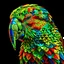 Placeholder: Prompt for a beautiful high resolution kaleidoscope Parrot