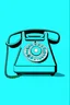 Placeholder: Generate a teal telephone make sure its graphic is sharp