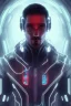 Placeholder: cyberpunk, head, men, portrai, tron