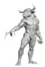 Placeholder: The Minotaur a man with a bull's head