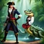 Placeholder: Captain Hook gender swap: confronting the crocodile