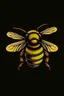 Placeholder: realistic logo with bee 3 colors