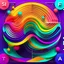 Placeholder: beautiful mockap graphic sifi ,colorful ,artistic, math