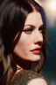 Placeholder: Liv Tyler has angel wings. She has beautiful eyes. Her hair flies in the air., closed eyes, rtx, reflection, 8k, glow, winning photography, caustics