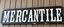 Placeholder: fill composition with large and wide historical hand painted old western sign that reads: "MERCANTILE" white on black with inset white stripe boarder aged paint on wood sanserif