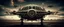 Placeholder: A demon station wagon millitary-jet , bilateral symmetry, matte mirrored glass, mechanical surrealism, retrofuturism, steampunk, in frame, wide angle, telephoto, 8k 3d, detroit fading in the distance, in flight, took off from i75, one subject