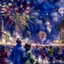 Placeholder: [watercolor | illustration] new year celebration, (colorful:1.2), people, night, (fireworks:1.2), intricate details, by greg rutkowski, trending on artstation