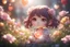 Placeholder: Cute chibi girl, flowers in sunshine, heart and love, ethereal, cinematic postprocessing, bokeh, dof Weight:1 detailed matte painting, deep color, fantastical, intricate detail, splash screen, complementary colors, fantasy concept art, 8k resolution trending on Artstation Unreal Engine 5 Weight:0.9