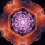 Placeholder: Mesmerizing abstract visual, 3d recursive Symmetrical structure of flowing translucent shapes, centered, soft aesthetic, negetive space.galaxsy background