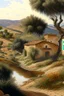 Placeholder: Spanish landscape painting, detailed, natural, realistic