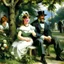 Placeholder: silver lining, painting by eduard manet