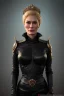 Placeholder: Cersei Lannister as evil queen in black leather, busty, cleavage, curvy, lena headay, angry, stern look. character design by cory loftis, fenghua zhong, ryohei hase, ismail inceoglu and ruan jia. unreal engine 5, artistic lighting, highly detailed, photorealistic, fantasy