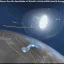 Placeholder: modern starship orbits Earth