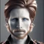 Placeholder: Portrait of Courtney Gains as a ruggedly handsome, joyful, roguish pirate, charismatic, attractive male, masculine, perfect teeth, precisely detailed clear eyes, softly freckled face, unblemished, flawless skin; meticulously detailed multi-hued ginger carrot colored cherry fire red hair; fantasy, intricate, elegant, highly detailed, digital painting, concept art, matte, sharp focus, illustration, art by artgerm and greg rutkowski and alphonse mucha