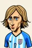 Placeholder: Luka Modric Croatian soccer player 2d cartoon