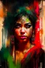 Placeholder: Portrait of An Indian beautiful woman by Jeremy Mann and Russ Mills, 8k resolution concept art triadic colors intricately detailed trending on Artstation