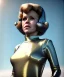 Placeholder: Ultra Realistic retro sci-fi image from 1960, spaceship, sweet young woman Jane Fonda, dress with tight latex suit and retro glass helmet, Retro sci-fi style, soft color, highly detailed, unreal engine 5, ray tracing, RTX, lumen lighting, ultra detail, volumetric lighting, 3d, finely drawn, high definition, high resolution.