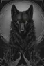 Placeholder: jet black wolf