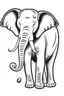 Placeholder: Black outlined elephant drawings