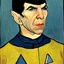 Placeholder: Portrait of Spock by Van gogh