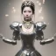 Placeholder: hyper realistic, beautiful smooth realistic Japanese goddess robot, run on dark cosmos background, cat еye, extremely sharp detail, finely tuned detail, ultra high definition, 8 k, unreal engine 5, ultra sharp focus, accurate sword wings, positive smile, lot of details, fit within portrait, Ambiance winter, perfect composition, perfect hair,