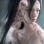 Placeholder: hitomi tanaka, long black hair, realistic, intriacte detail, sci-fi fantasy style, volumetric lighting, particales,highly detailed,cinamatic, deep colours,8k