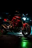 Placeholder: Z900 in red at night time