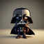 Placeholder: tiny cute {Darth Vader} toy, standing character, soft smooth lighting, soft pastel colors, skottie young, 3d blender render, polycount, modular constructivism, pop surrealism, physically based rendering, square image