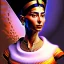 Placeholder: Full body portrait of Beautiful voluptuous Nefertiti Joaquín Sorolla Style