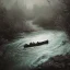 Placeholder: Insanely detailed photograph of an “artitcture plans of a canoe on river with rapids ” with intricate waves, intricate embroidered band of stars, hyperdetailed painting by Ismail Inceoglu Huang Guangjian and Dan Witz CGSociety ZBrush Central fantasy art album cover art,8K, hdr, romantic, mysterious, ominous, flowers, jewelry, steam,oil,cafe,street vendor,steamship,D&D