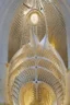 Placeholder: a cathedral in a vertical Nautilus shell by artist "Dorian Haqmoun"