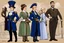 Placeholder: timeline illustration of Valerie d'Aubusson de domo Cappelaere-Drake - fictional character of the French saga "Un Français dans la Tourmente"*. She was an American born in 1920, a member of the US Military Auxiliary Service and wife of André d'Aubusson (www.deviantart.com/sonthisland…). Left to right: - WAVES soldier (1942-45) - wife of a French officer serving in Indochina (the first half of the 1950s) - wife of a French officer serving in Algieria (1950s&1960s) - MY VISION VALERIE AFTER THE S