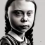 Placeholder: portrait of Greta Thunberg inquisitive