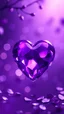Placeholder: Purple love heart, with luxurious visual effects