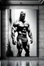 Placeholder: wall man black white art profil bodybuilder