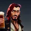 Placeholder: jack sparrow holding a beer