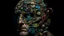 Placeholder: A surreal and captivating image of a man's head undergoing a bizarre metamorphosis, with various mollusks and shellfish taking over his face. His eyes, nose, and mouth are replaced by an array of colorful shells, while his hair transforms into a sea of wriggling, tentacle-like mollusks. The background is dark and mysterious, creating an eerie atmosphere. The overall composition is a stunning blend of the human form and sea creatures, evoking a sense of wonder and unease.