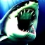 Placeholder: Epic Drawing of Photorealistic dramatic hyperrealistic Great White Shark underwater, daylight,ultra realistic By Caravaggio, By Rafel ,By michelangelo 8k