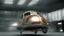 Placeholder: a high definition screen shot of a jet-fighter vw-beetle, blimp retrofuturistic, phototrealism, in flight, one subject,